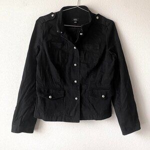 Mossimo Vintage y2k 2000s Black Shirt Jacket Women's L